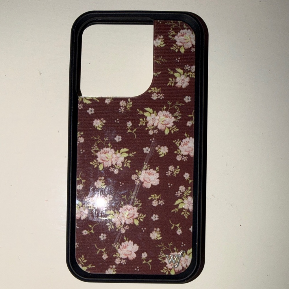 Wildflowers Floral Phone Case - Brown and Pink